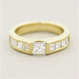 Diamond Gold Channel-Set Band Ring