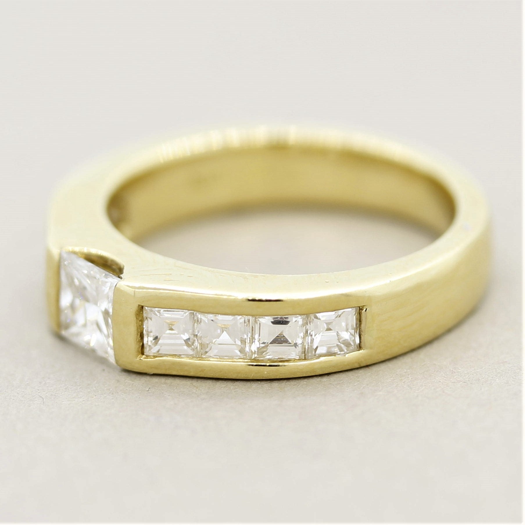 Diamond Gold Channel-Set Band Ring