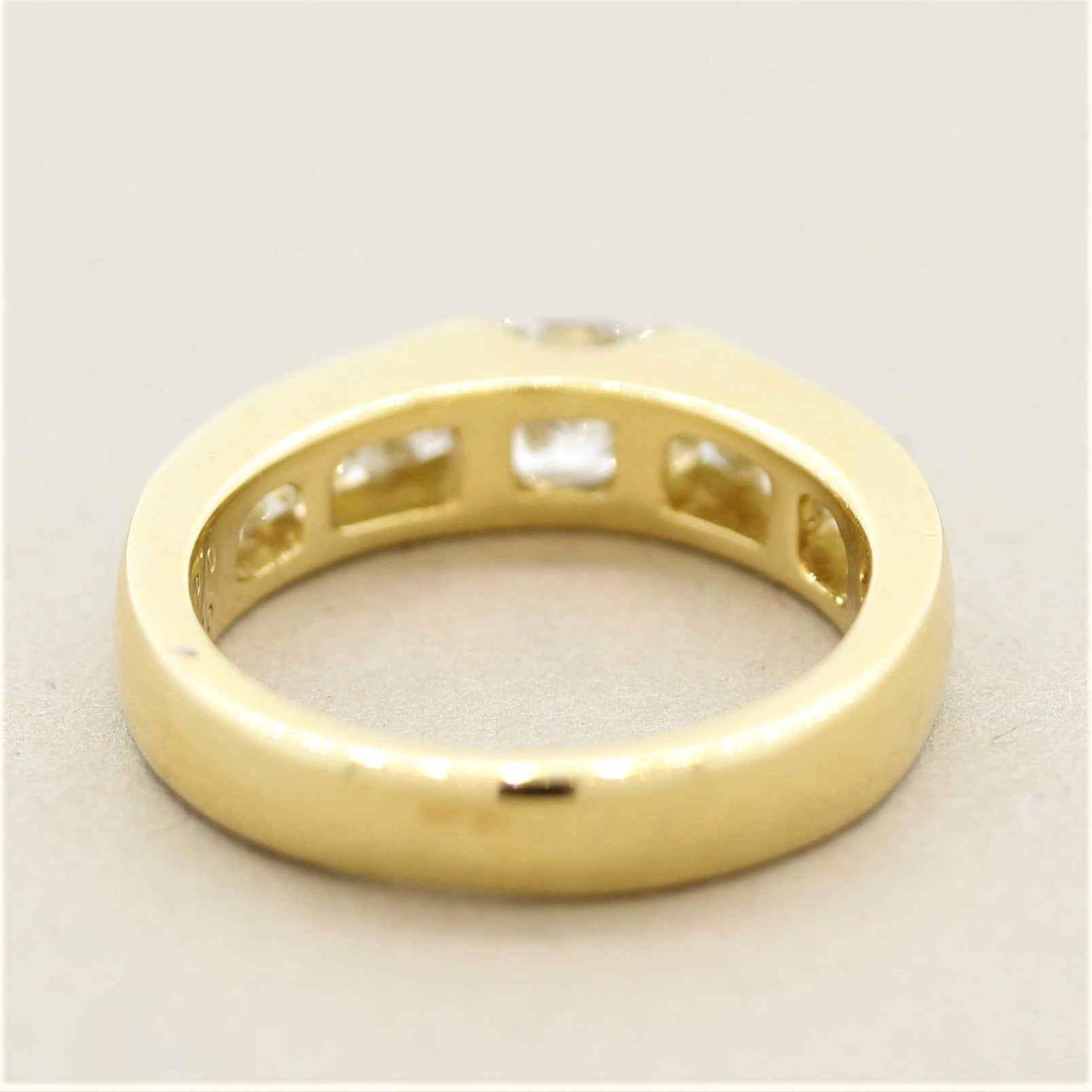 Diamond Gold Channel-Set Band Ring