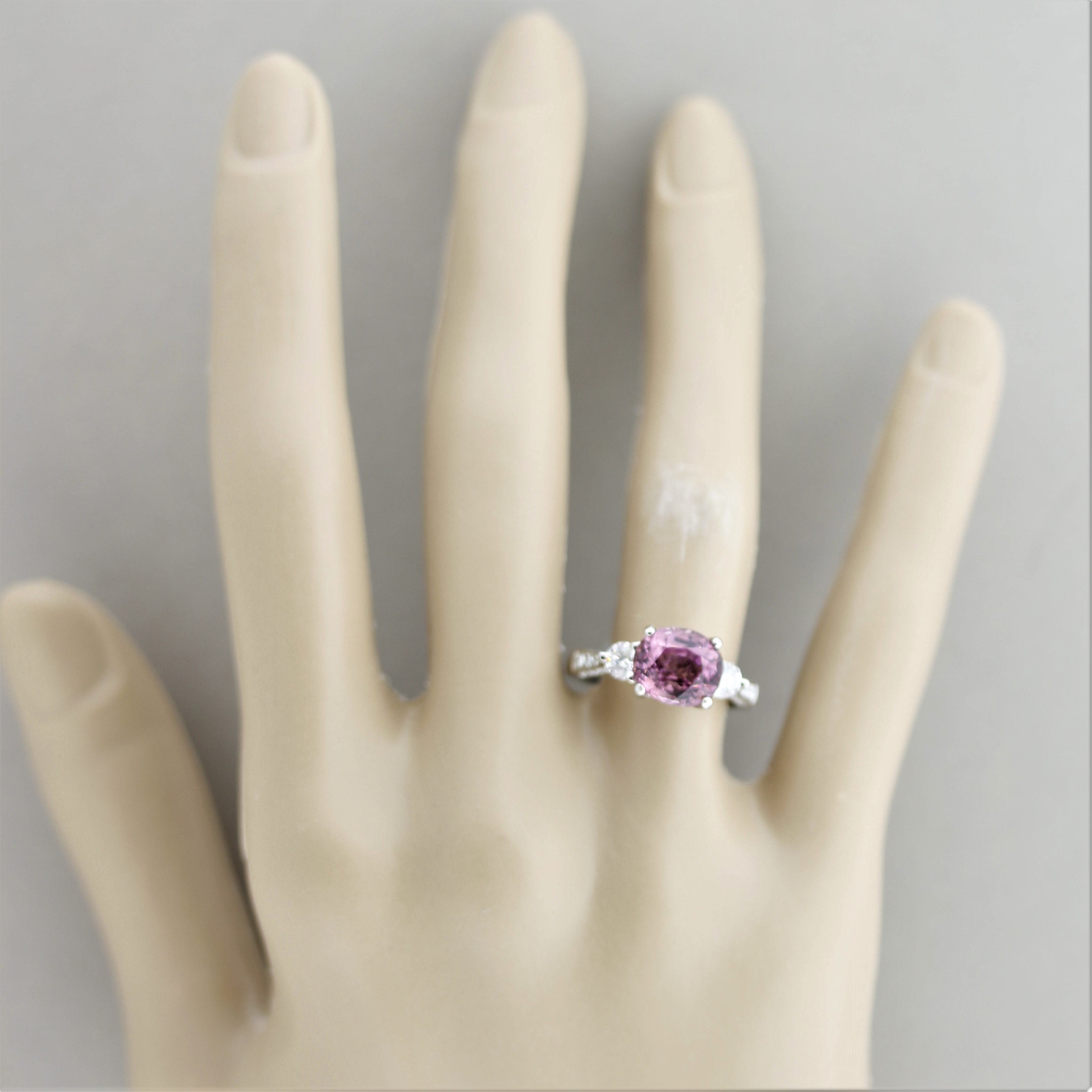 Fine Spinel Diamond Gold Ring