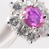 No-Heat Burmese Ruby Diamond Platinum Ring, GIA Certified