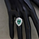Fine Colombian Emerald Diamond Platinum Ring, GIA Certified