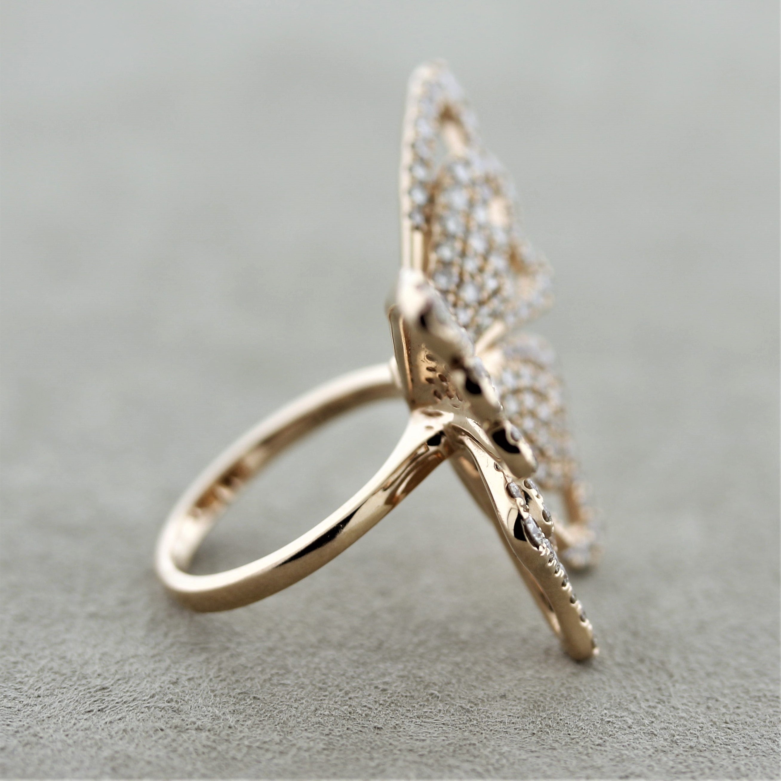 Levian Diamond Gold Butterfly Ring