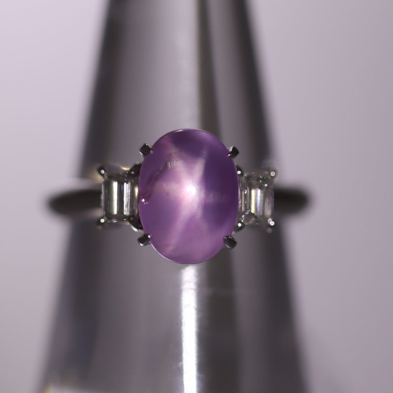 Buy Pink Star Sapphire Silver Ring, 925 Sterling Silver, Handmade Pink  Lindy Star Ring, Lab Gemstone, Gift for Mom/her, Star Sapphire Jewelry  Online in India - Etsy
