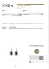 1.84 Carat Brazilian Alexandrite Diamond Platinum Pendant, GIA Certified