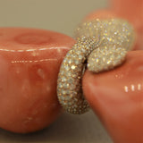 Chantecler of Capri Italian Natural Coral Diamond Gold Necklace