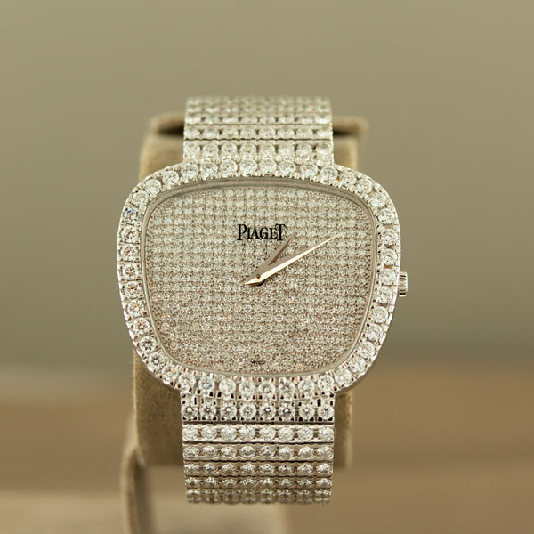 Piaget 18 Karat White Gold & Diamond Wristwatch